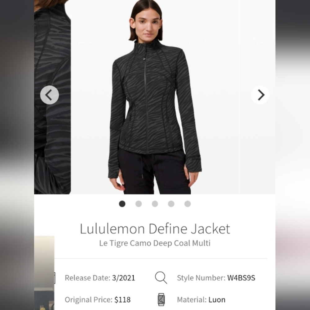 NWOT !!  🍋 LULULEMON Define Jacket Black grey size 6 - Picture 12 of 12